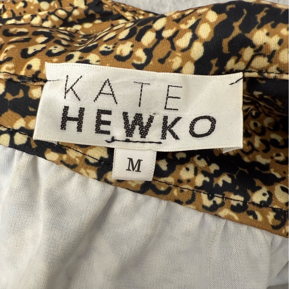 KATE HEWKO Leopard Print Dress size Medium oversized - Picture 9 of 12